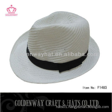 white knitted panama hat